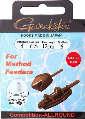 Obrázok produktu pre Gamakatsu Method Feeder Hair Adjustable 12 cm 0,22 mm veľkosť 12