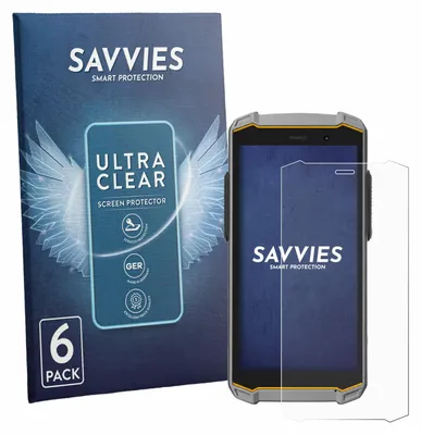 Produktbild von 6x Für i.safe MOBILE IS540.M1 Schutzfolie Savvies Displayschutz Display Schutz Folie Klar Transparent
