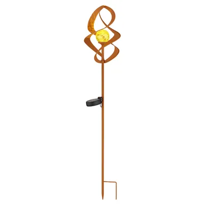 Produktbild von LED Solarleuchte, IP44, Erdspitz, Akku, rostfarben, H 90cm
