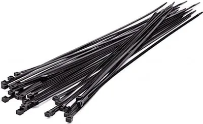 Produktbild von 100x Kabelbinder 3,5x200mm SW - UV-beständig, für Außenmontage geeignet