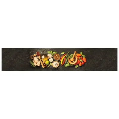 Produktbild von vidaXL Küchenteppich Waschbar Gewürze 60x300 cm Samt