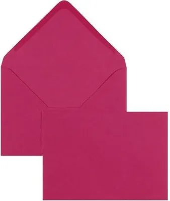 Produktbild von Briefumschläge 133x184mm 100g/qm gummiert VE=100 Stück pink