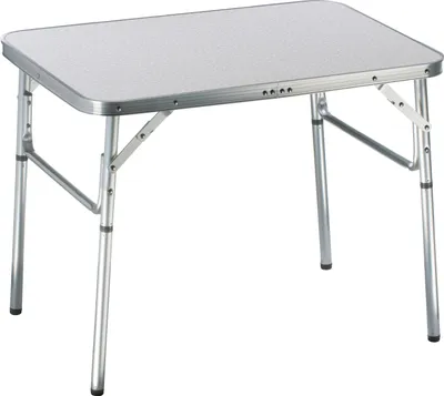 Produktbild von Stół kempingowy Camp Active z regulacją wysokości od 25 do 59 cm - 75 x 55 cm - Składany dla 2 do 4 osób - Ultralekkie aluminium - Biały