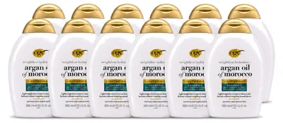 Zdjęcie produktu dla 12 sztuk szamponu OGX Argan Oil of Morocco - Lekka formuła - do codziennego użytku - 385 ml - Opakowanie ekonomiczne