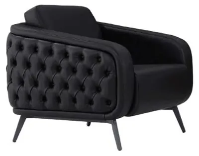Produktbild von Sessel Leder Polster Büro Stuhl Dreh Luxus Modern Stühle Sitz 1-Sitzer