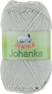 Produktbild von 10 x 50g Strickgarn Johanka Strick-Wolle Handstrickgarn Klassikgarn Sommergarn Farbwahl, Farbe:084 hellgrau