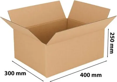 Zdjęcie produktu dla Karton 400x300x250mm Pudełko Kartonowe Tekturowe Grube 5w Fala BC580