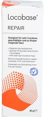 Obrázok produktu pre Locobase Repair Cream na veľmi suchú, poškodenú pokožku so sklonom k atopii, 30 g krému