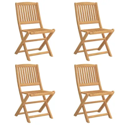 Produktbild von Gartenstühle 4 Stk. Klappbar 57x49x90 cm Massivholz Akazie