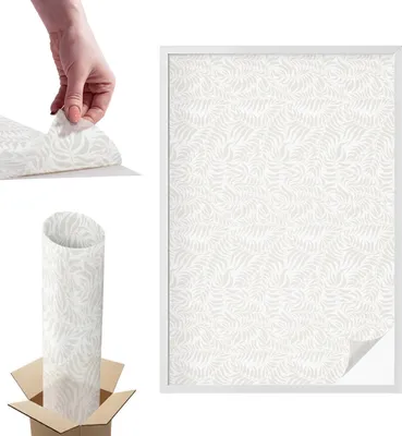 Obrázok produktu pre Fólia na ochranu súkromia - 146x100 cm - farebné sklo / vitrážový dizajn - nepriehľadná a dekoratívna - samolepiaca dekoratívna fólia na sklo - ochrana proti UV žiareniu, jednoduchá inštalácia - listová elegancia