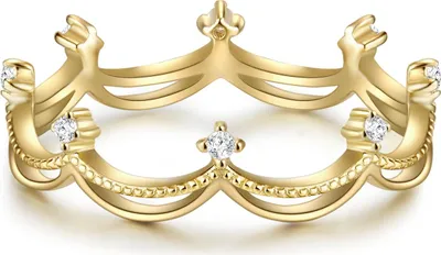 Produktbild von Glanzstücke München Ring Krone Sterling Silber Zirkonia 50080316 52