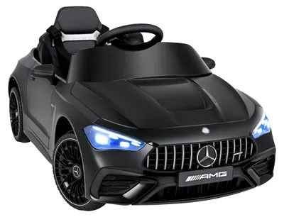 Produktbild von COSTWAY 12V Kinder Elektroauto, Mercedes-AMG Kinderauto mit LED, 2,4G-Fernbedienung, Musik & Hupe, Elektroauto bis 25kg, Kinderfahrzeug für Kinder 3+