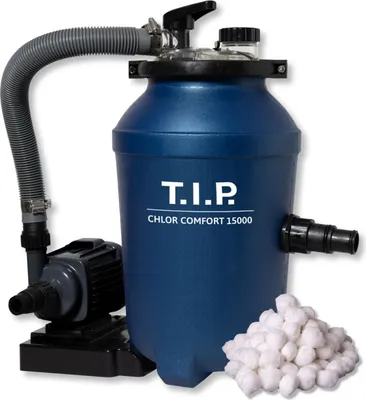Produktbild von Chlor Comfort 15000, Poolfilteranlage mit integriertem Chlordosierer, geeignet für Pools bis 15 m³, 3.500 l/h