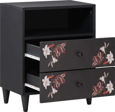 Produktbild von vidaXL Nachttisch Mehrfarbig 50 x 33 x 60 cm Massivholz Mango