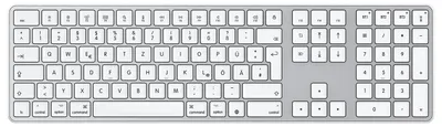 Produktbild von Bluetooth Mac Tastatur wiederaufladbare mit 3 Bluetooth Kanälen