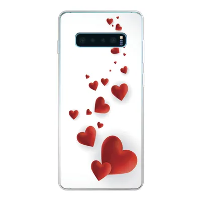 Produktbild von MuchoWow® Handyhülle Schutzhülle Hülle für Samsung Galaxy S10 Lite Eine Illustration eines Pfades der Herzen Silikon Softcase Handy Hülle - Schutz