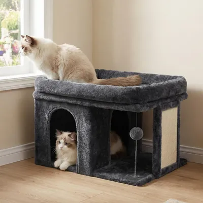 Produktbild von Katzenbaum mit Geräumigem Ruheplatz und Spielball