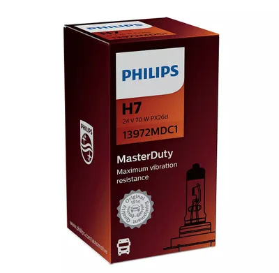 Obrázok produktu pre Philips MasterDuty 13972MDC1, 70 W, 24 V, H7, Halogén, 3200 K, 1 kusov