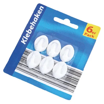 Obrázek produktu pro Lepicí háčky, balení po 6 kusech