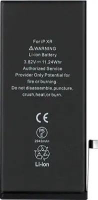 Produktbild von Clappio, Austausch-Akku für Apple iPhone XR, 2942mAh Zusatzakku, Schwarz