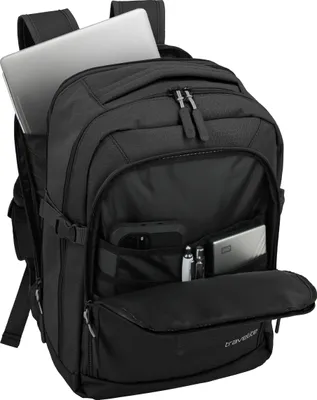 Produktbild von Travelite Reise Rucksack Daypack Cabin Size Bordgepäck für Billigflieger schwarz