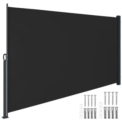 Produktbild von tectake® Seitenmarkise 180 x 300 cm ausziehbar, mit Aufrollmechanismus