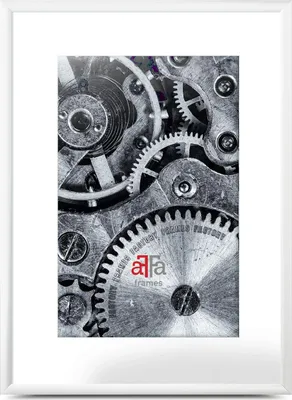 Zdjęcie produktu dla FramesFactory Ramka Aluminiowa 30x40 cm Biała z Pleksiglasem