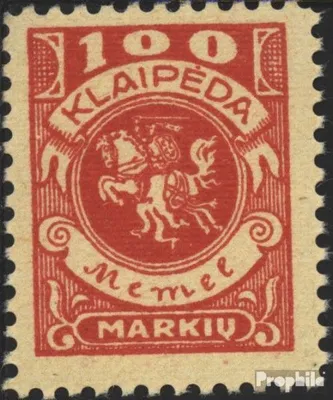 Produktbild von Briefmarken Memelgebiet 1923 Mi 146 postfrisch Wappenreiter