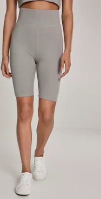 Produktbild von Urban Classics Damen Shorts Ladies High Waist Cycle Shorts Green/Grey-M