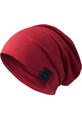 Image de Bonnet en tissu Urban Classics Jersey Beanie maroon - L/XL