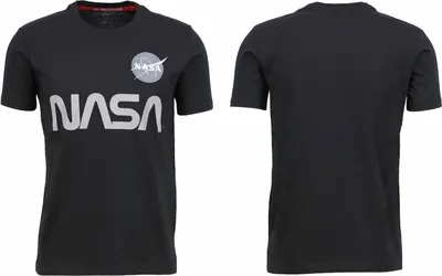 Produktbild von Alpha Industries - Herren T-Shirt NASA Reflective T, Farbe:schwarz, Größe:M