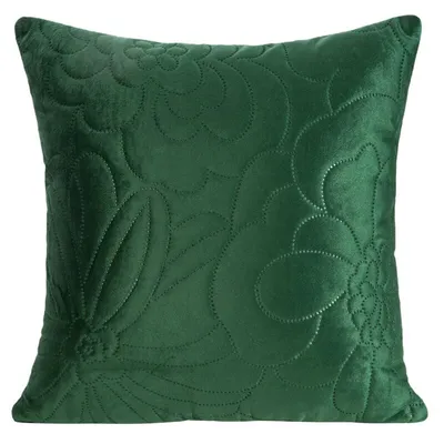 Produktbild von Dekorativer Kissenbezug Sofakissen ARIEL 4 40x40 cm dunkelgrün