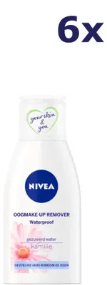 Produktbild von 6x Nivea Visage Oogmake-up Remover Verzachtend Waterproof 125 ml