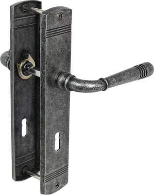 Produktbild von Türbeschlag 1659 Helena LS BB Antik Grau Türdrücker Türklinke Türgriffe