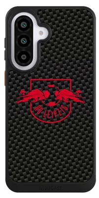 Produktbild von NIVOCASE Hülle für Samsung Galaxy A57 5G  Handyhülle NIVOcore Case Schwarz Carbon Offizielles Lizenzprodukt RB Leipzig
