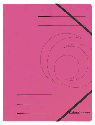 Produktbild von herlitz 11159654 5er Eckspanner easy orga DIN A4 pink