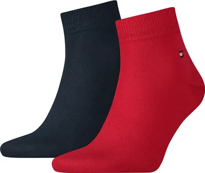 Image de Tommy Hilfiger Chaussettes de Sneakers Hommes TH MEN QUARTER 2 Paires, Taille:43 - 46, Couleur:Tommy Original 085