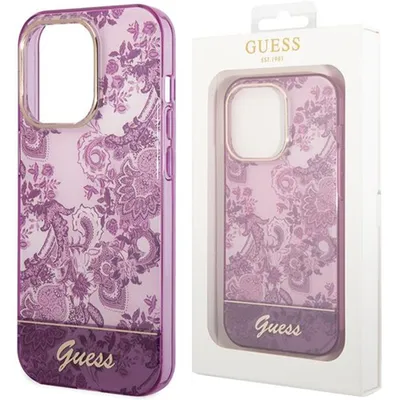 Produktbild von Guess Guhcp14Lhgplhf Iphone 14 Pro 6,1"" Fuksja/Fuschia Hartschale Porzellan Kollektion