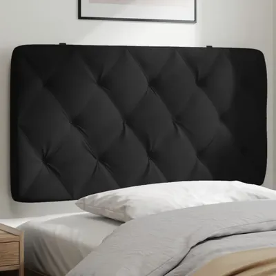 Produktbild von Design Kopfteil-Kissen Schwarz 100 cm Samt, Kopfteile 2024 Neu