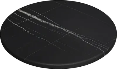 Produktbild von JAMAIKA | Bistro Außen Tischplatte | Ø 60 cm | Schwarz Marmor | Rund | Topalit Tischplatte