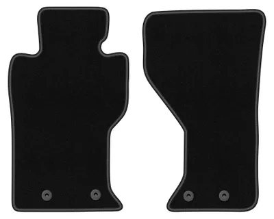 Image de Tapis de sol en moquette pour Mazda MX-5 IV 2014- (coupé/cabriolet) – jeu 4 pièces, noirs, sur mesure – Wielganizator BASIC