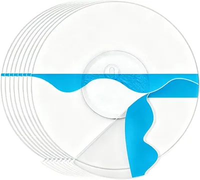 Produktbild von 50 Stück Freestyle Libre 3 Pflaster, Wasserdicht Libre 3/3 Plus Klebepflaster, Vollständige Abdeckung, Ohne Klebstoff in der Mitte, 15 Tage Klebekraft, Blau, für Sport, Surfen, Alltag Aktivitäten