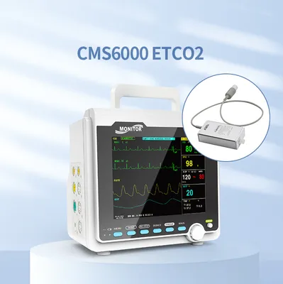 Produktbild von CMS6000 Vitalparameter CO2 Patientenmonitor tragbar ETCO2 Kapnograph EKG NIBP SPO2 RESP TEMP PR