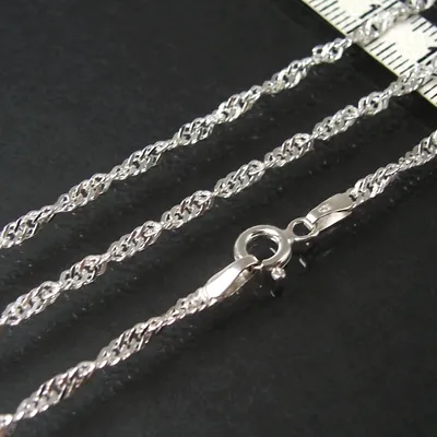 Produktbild von Kette Singapurkette 925 Silber 2,5mm Niklarson Halskette 45cm 18025-45