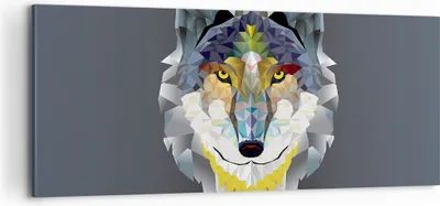 Produktbild von Bild auf Leinwand - Leinwandbild - Tier Abstraktion - 100x40cm - Wand Bild - Wanddeko - Wandbilder - Leinwanddruck - Bilder - Kunstdruck - Wanddekoration - Leinwand bilder - Wandkunst - AB100x40-3633