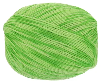 Image de Fil à tricoter 100% laine pure, dégradé de vert, 100g, 280m, aiguille 2mm