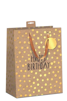 Produktbild von 6 Geschenktaschen A4 Format Large Happy Birthday€ 23,70 pro Tüte € 3,95 Kraftkarton Bundle Set Geschenktüten