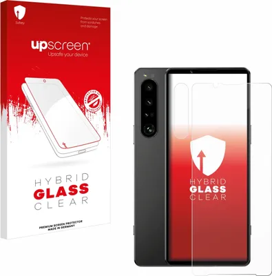 Produktbild von upscreen Schutzglas für Sony Xperia 1 IV (Display+Kamera) Schutzfolie Panzer Folie Glas Display Schutz klar