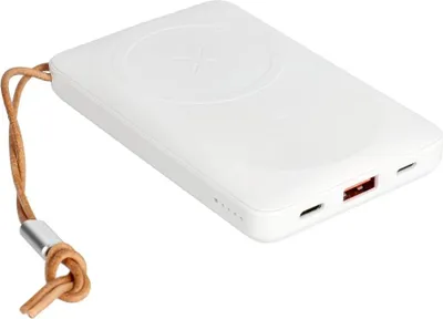 Produktbild von VEGER Powerbank 10 000 mAh mit induktiver Ladung kompatibel mit MagSafe PD QC3.0 2A 20W MagOn (VP1151 / W1151) weiß