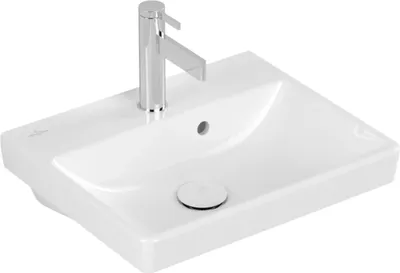 Zdjęcie produktu dla Villeroy & Boch 73584501 Umywalka z ręcznym spłukiwaniem Avento 450x370mm